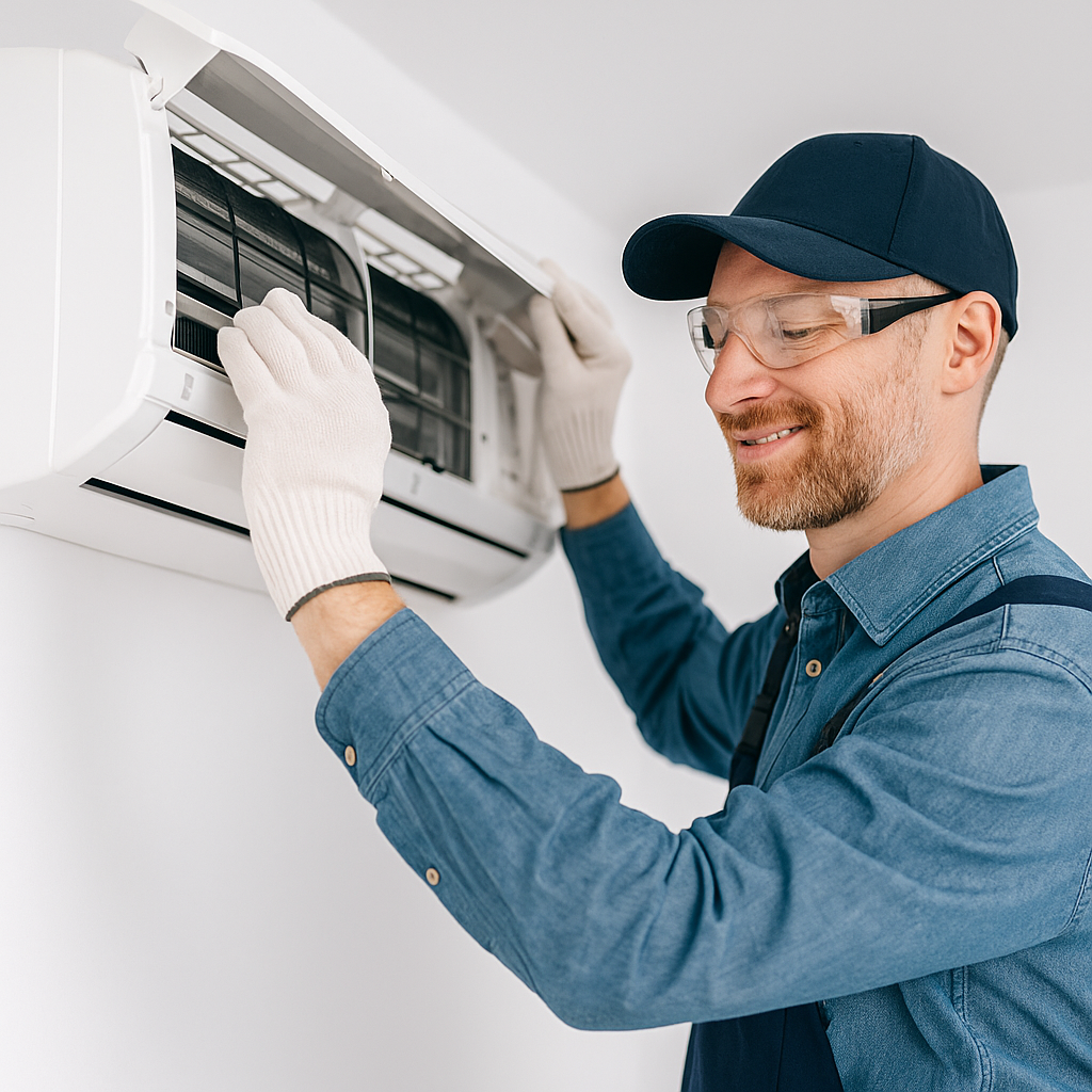 Montage einer Split-Klimaanlage durch CSE Kälte- & Wärmetechnik in Wendlingen